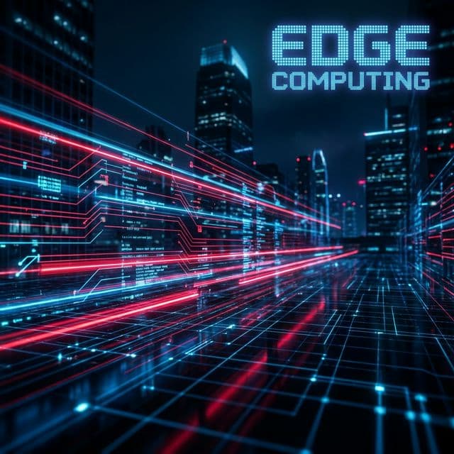 Edge Computing City Background